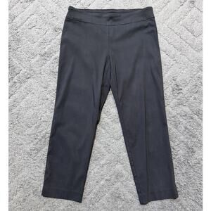 Counterparts Slimming Tummy Control Women's Gray Crop Pull On Pants Size 10 Pet